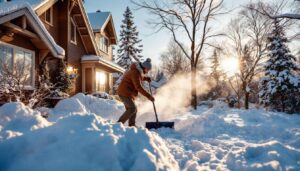 Zu diesen Uhrzeiten müssen Sie morgens vor Ihrer Haustür Schnee schippen