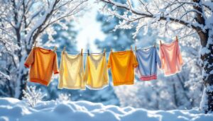 Wäsche im Winter trocknen: Warum Sie Kleidung erst nach der Froststarre abnehmen sollten