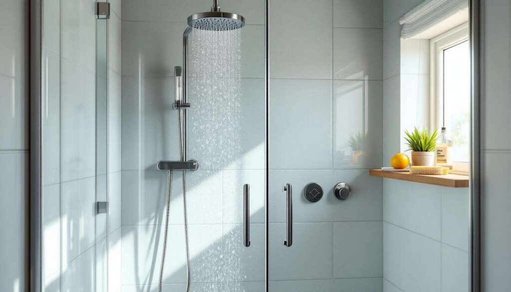 Bewährte Hausmittel: Kalkablagerungen in der Dusche lassen sich auch ohne Chemie beseitigen