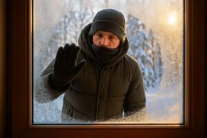 Fenster putzen bei Minusgraden: Mit diesem Hausmittel frieren sie nicht ein