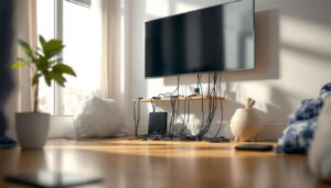 Kabelsalat hinter dem Fernseher: Ein Ikea-Produkt für 3 Euro schafft Ordnung