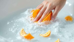 Badewanne mit Orangenschalen einreiben: Der Trick gegen matte Oberflächen