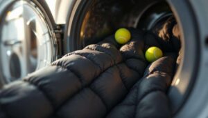 Daunenjacke richtig waschen: Warum Tennisbälle in die Trommel gehören