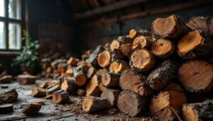 Echter Hausschwamm: Erkennung und Vorbeugung bei Brennholz