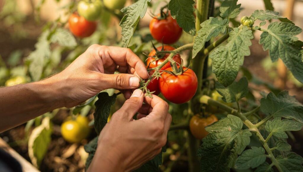 Tomaten ausgeizen: Warum das Entfernen der Seitentriebe die Früchte größer macht